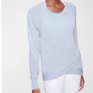 Athleta Serenity Criss Cross Sweatshirt Size M